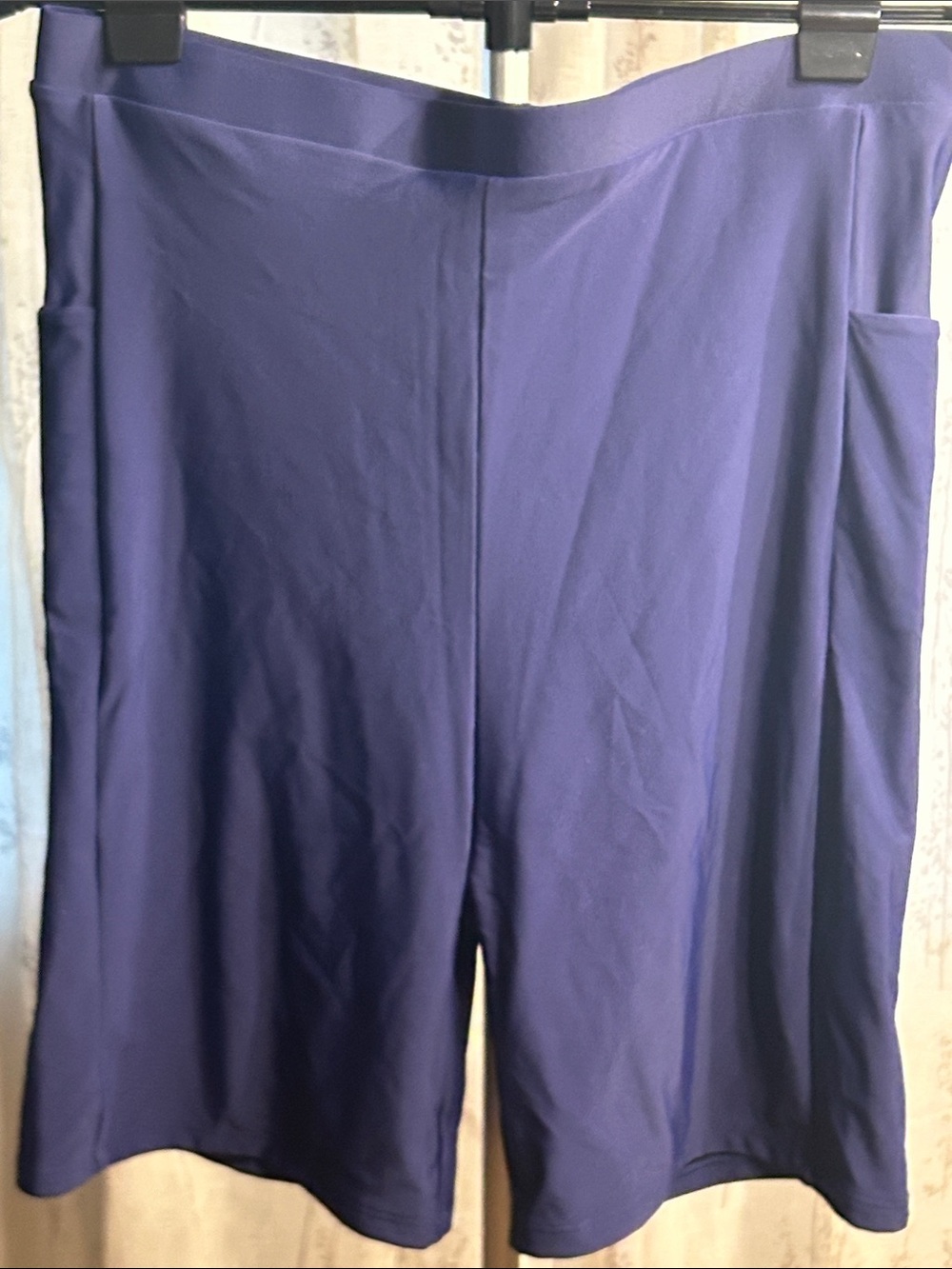 BloomChic Purple High-Rise Biker Shorts